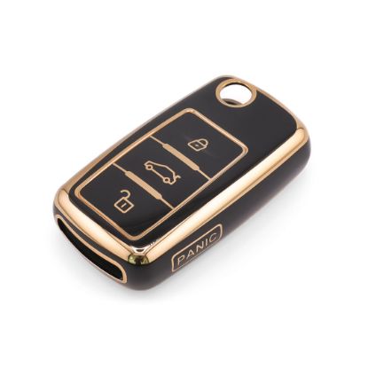 New Aftermarket Nano High Quality Cover For Volkswagen Remote Key 4 Button Black Color VW-A11J4 | Emirates Keys