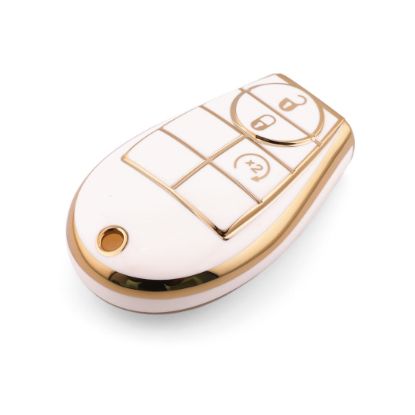 New Aftermarket Nano High Quality Cover For Dodge Remote Key 3 Button White Color Dodge-A11J3 | Emirates Keys