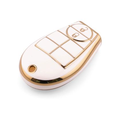 New Aftermarket Nano High Quality Cover For Dodge Remote Key 2 Button White Color Dodge-A11J2 | Emirates Keys