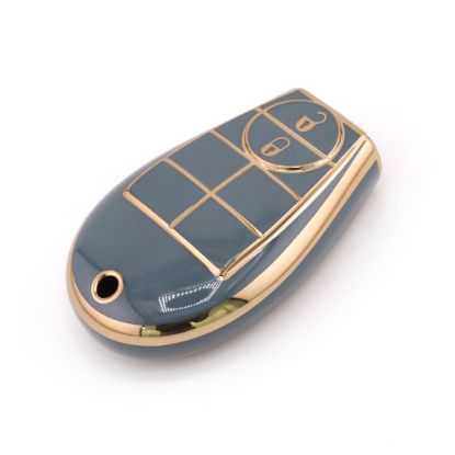 New Aftermarket Nano High Quality Cover For Dodge Remote Key 2 Button Gray Color Dodge-A11J2 | Emirates Keys