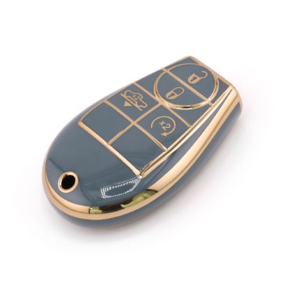 New Aftermarket Nano High Quality Cover For Dodge Remote Key 4 Button Gray Color Dodge-A11J4A | Emirates Keys