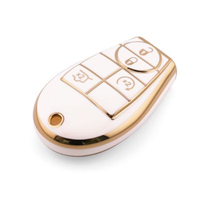 New Aftermarket Nano High Quality Cover For Dodge Remote Key 4 Button White Color Dodge-A11J4B | Emirates Keys