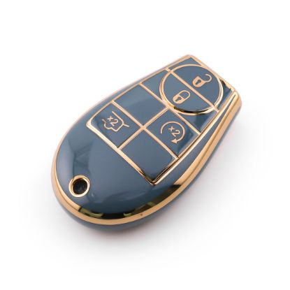 New Aftermarket Nano High Quality Cover For Dodge Remote Key 4 Button Gray Color Dodge-A11J4B | Emirates Keys