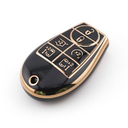 New Aftermarket Nano High Quality Cover For Dodge Remote Key 6 Button Black Color Dodge-A11J6B | Emirates Keys