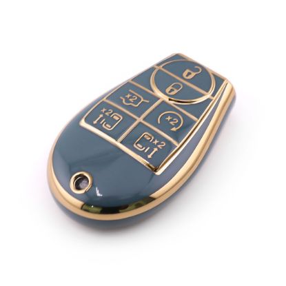 New Aftermarket Nano High Quality Cover For Dodge Remote Key 6 Button Gray Color Dodge-A11J6B | Emirates Keys
