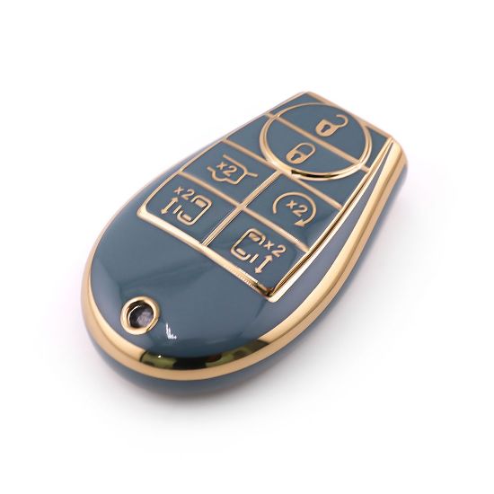 New Aftermarket Nano High Quality Cover For Dodge Remote Key 6 Button Gray Color Dodge-A11J6B | Emirates Keys