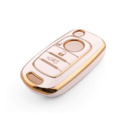 New Aftermarket Nano High Quality Cover For Fiat Remote Key 3 Button White Color FIAT-C11J3B | Emirates Keys