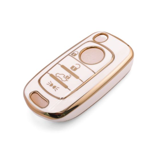 New Aftermarket Nano High Quality Cover For Fiat Remote Key 4 Button White Color FIAT-C11J4B | Emirates Keys