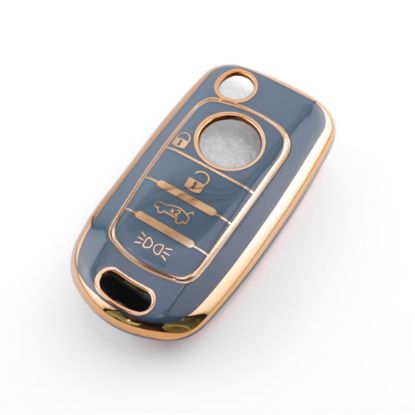 New Aftermarket Nano High Quality Cover For Fiat Remote Key 4 Button Gray Color FIAT-C11J4B | Emirates Keys