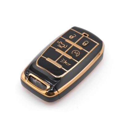 New Aftermarket Nano High Quality Cover For Jeep Remote Key 5 Button Black Color Jeep-D11J5B | Emirates Keys