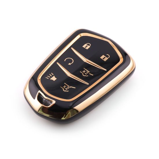 New Aftermarket Nano High Quality Cover For Cadillac Remote Key 6 Button Black Color CDLC-A11J6 | Emirates Keys