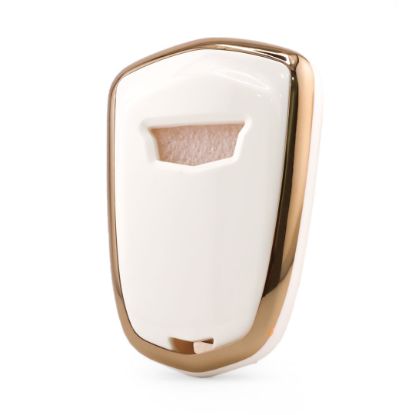 New Aftermarket Nano High Quality Cover For Cadillac Remote Key 6 Button White Color CDLC-A11J6 | Emirates Keys