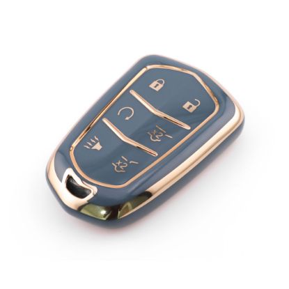New Aftermarket Nano High Quality Cover For Cadillac Remote Key 6 Button Gray Color CDLC-A11J6 | Emirates Keys