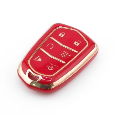 New Aftermarket Nano High Quality Cover For Cadillac Remote Key 6 Button Red Color CDLC-A11J6 | Emirates Keys