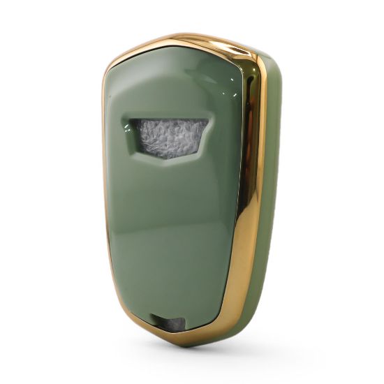 New Aftermarket Nano High Quality Cover For Cadillac Remote Key 6 Button Green Color CDLC-A11J6 | Emirates Keys