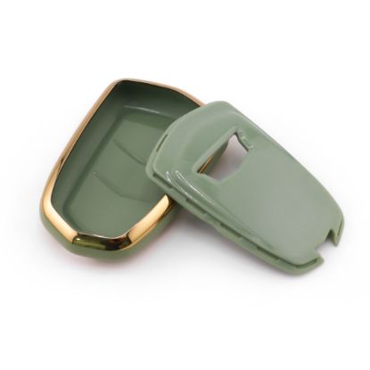 New Aftermarket Nano High Quality Cover For Cadillac Remote Key 6 Button Green Color CDLC-A11J6 | Emirates Keys