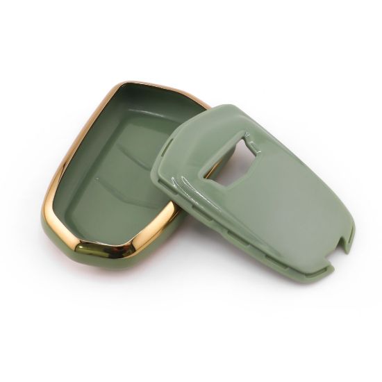 New Aftermarket Nano High Quality Cover For Cadillac Remote Key 6 Button Green Color CDLC-A11J6 | Emirates Keys