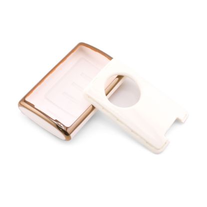 New Aftermarket Nano High Quality Cover For Cadillac Remote Key 4 Button White Color CDLC-C11J4 | Emirates Keys