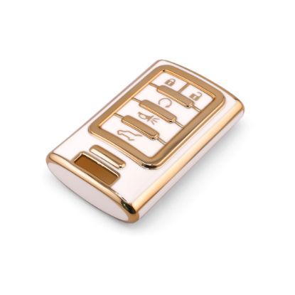 New Aftermarket Nano High Quality Cover For Cadillac Remote Key 5 Button White Color CDLC-C11J5A | Emirates Keys