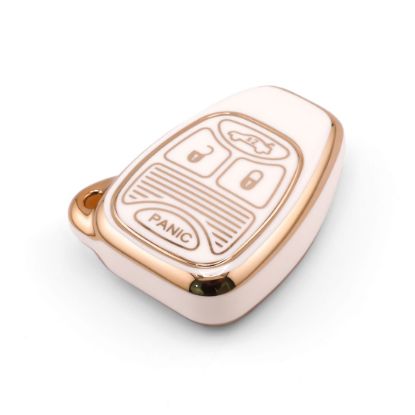 New Aftermarket Nano High Quality Cover For Chrysler Remote Key 4 Button White Color CRSL-A11J4 | Emirates Keys