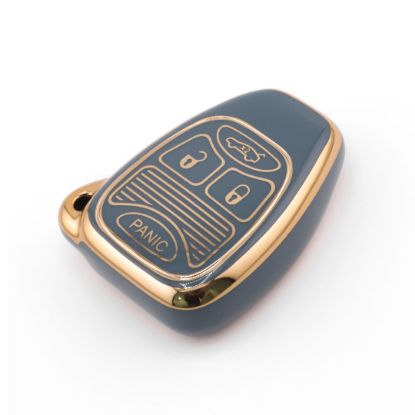 New Aftermarket Nano High Quality Cover For Chrysler Remote Key 4 Button Gray Color CRSL-A11J4 | Emirates Keys