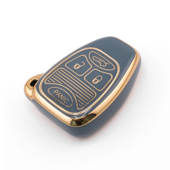 New Aftermarket Nano High Quality Cover For Chrysler Remote Key 4 Button Gray Color CRSL-A11J4 | Emirates Keys