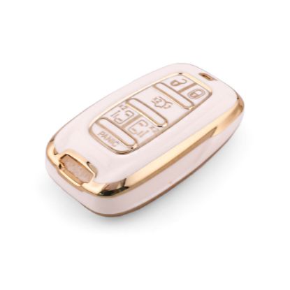 New Aftermarket Nano High Quality Cover For Chrysler Remote Key 6 Button White Color CRSL-B11J6 | Emirates Keys