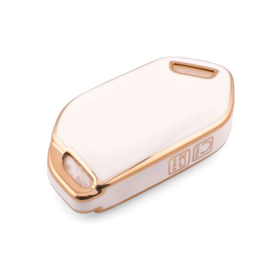 New Aftermarket Nano High Quality Cover For Kia Remote Key 6 Button White Color KIA-S11J6 | Emirates Keys