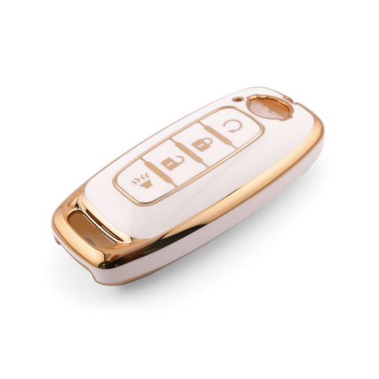 New Aftermarket Nano High Quality Cover For Nissan Remote Key 4 Button White Color NS-C11J4A | Emirates Keys