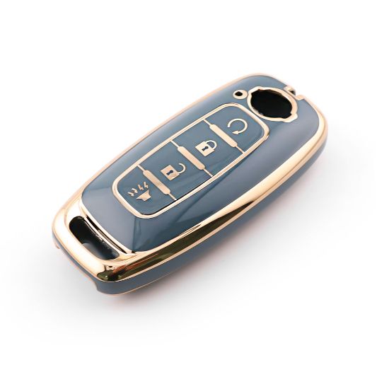 New Aftermarket Nano High Quality Cover For Nissan Remote Key 4 Button Gray Color NS-C11J4A | Emirates Keys