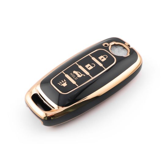 New Aftermarket Nano High Quality Cover For Nissan Remote Key 4 Button Black Color NS-C11J4B | Emirates Keys