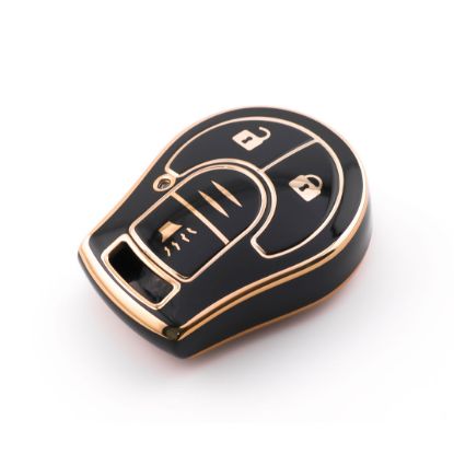 New Aftermarket Nano High Quality Cover For Nissan Remote Key 3 Button Black Color NS-D11J3B | Emirates Keys