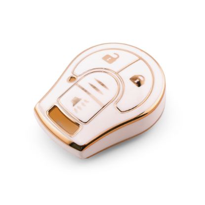 New Aftermarket Nano High Quality Cover For Nissan Remote Key 3 Button White Color NS-D11J3B | Emirates Keys