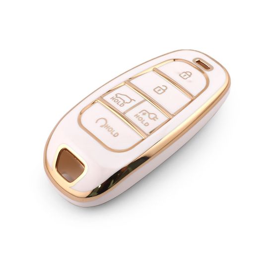 New Aftermarket Nano High Quality Cover For Hyundai Remote Key 5 Button White Color HY-H11J5B  | Emirates Keys