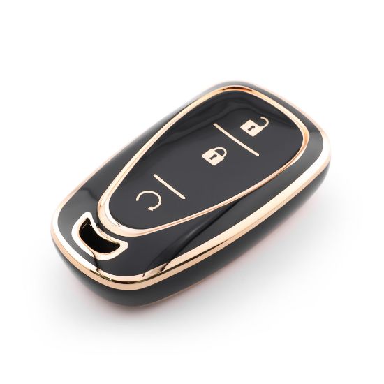 New Aftermarket Nano High Quality Cover For Chevrolet Remote Key 3 Button Black Color CRL-B11J3A | Emirates Keys