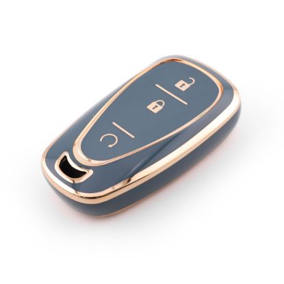 New Aftermarket Nano High Quality Cover For Chevrolet Remote Key 3 Button Gray Color CRL-B11J3A | Emirates Keys