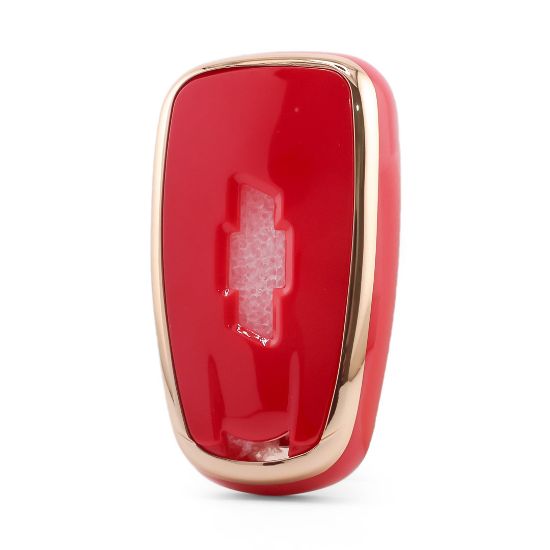 New Aftermarket Nano High Quality Cover For Chevrolet Remote Key 3 Button Red Color CRL-B11J3A | Emirates Keys