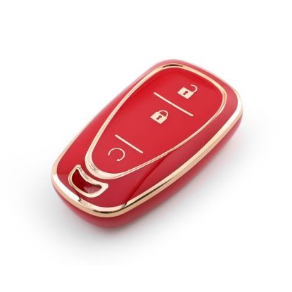 New Aftermarket Nano High Quality Cover For Chevrolet Remote Key 3 Button Red Color CRL-B11J3A | Emirates Keys