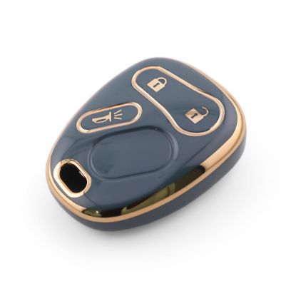 New Aftermarket Nano High Quality Cover For Chevrolet Remote Key 3 Button Gray Color CRL-G11J3 | Emirates Keys