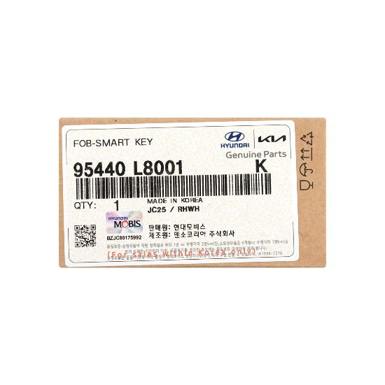 New KIA K8 2023 Genuine / OEM Smart Remote Key 4+1 Buttons 433MHz OEM Part Number: 95440-L8001, 95440L8001 | Emirates Keys