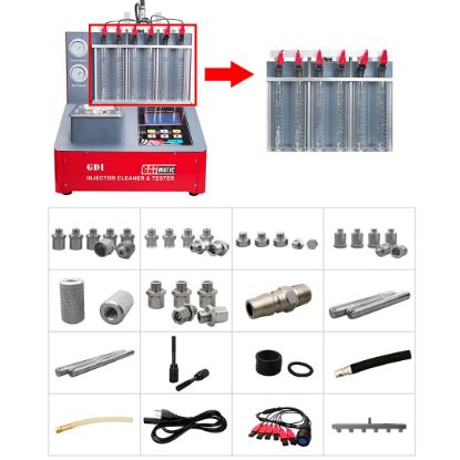 New GATmatic GI-600DA Injector Cleaning & Flow Testing Machine 6 Cylinder Combines The Ultrasonic Cleaning Technology With Microprocessor Hydraulic Control Cleaning Detection Technology | Emirates Keys