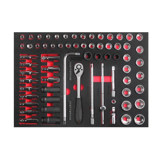 New GATmatic GTT381 ABS Tray Worktop Tool Cabinet With 381 Pcs Is Featured Long-last Durability. Each Drawer Features Full Extension Drawer Slides | Emirates Keys