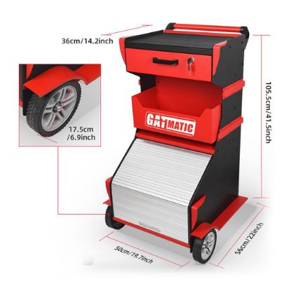 New GATmatic GEC403 Multi-functional Tool Trolley with New Appearance Is A Portable Storage Unit That Is Designed To Keep All Your Tools Organized | Emirates Keys
