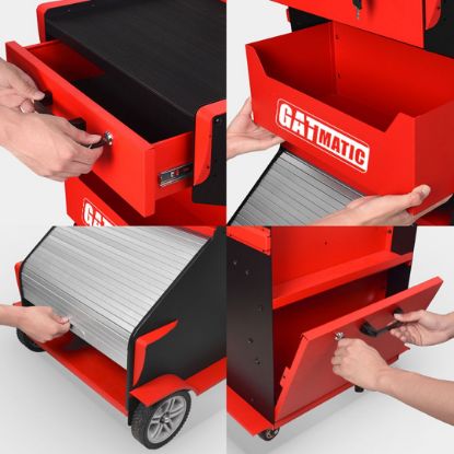 New GATmatic GEC403 Multi-functional Tool Trolley with New Appearance Is A Portable Storage Unit That Is Designed To Keep All Your Tools Organized | Emirates Keys