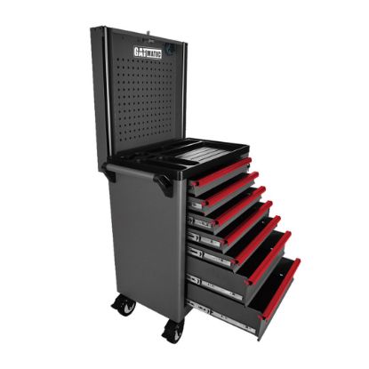 GATmatic GEC807 Automatically Lifting Pegboard Tool Trolley 7-drawer Rolling Tool Cabinet Is The Perfect Choice For Storing And Organizing All Your Tools | Emirates Keys