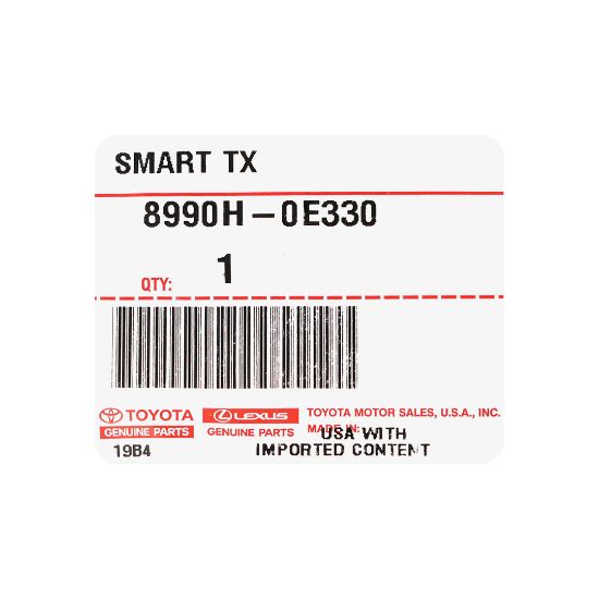 New Toyota Highlander 2024 Genuine / OEM Smart Remote Key 3+1 Buttons 314.35/ 312.11MHz OEM Part Number: 8990H-0E330, 8990H0E330 | Emirates Keys