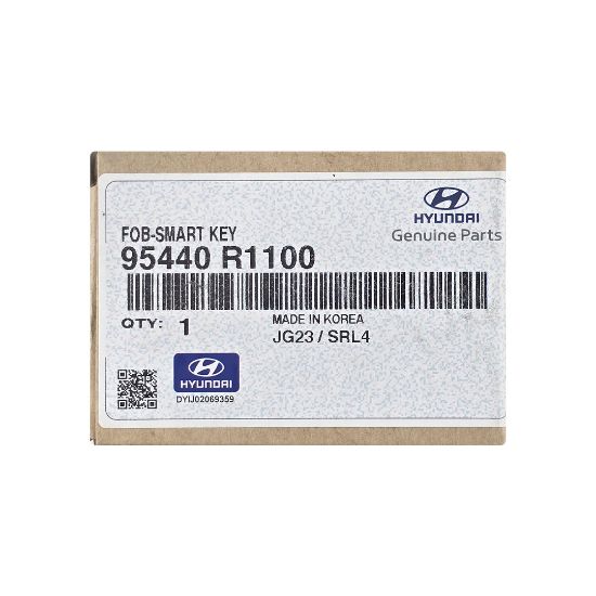 New Hyundai HB20 2022 Genuine / OEM Smart Remote Key 3+1Buttons 433MHz OEM Part Number: 95440-R1100, 95440R1100 | Emirates Keys