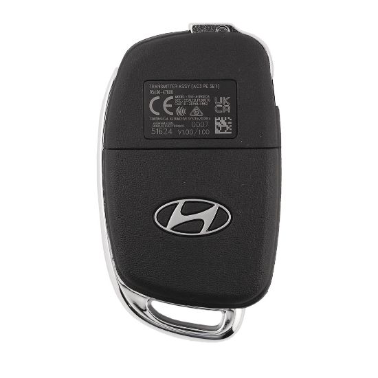 New Hyundai I10 2024 Genuine / OEM Flip Remote Key 3 Buttons 433MHz OEM Part Number: 95430-K7600, 95430K7600 | Emirates Keys
