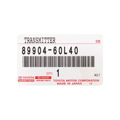 New Toyota Land Cruiser Prado 2018 Genuine / OEM Smart Remote Key 3 Buttons 315.11/314.35MHz OEM Part Number: 89904-60L40, 8990460L40 - FCC ID: HYQ14FGL | Emirates Keys