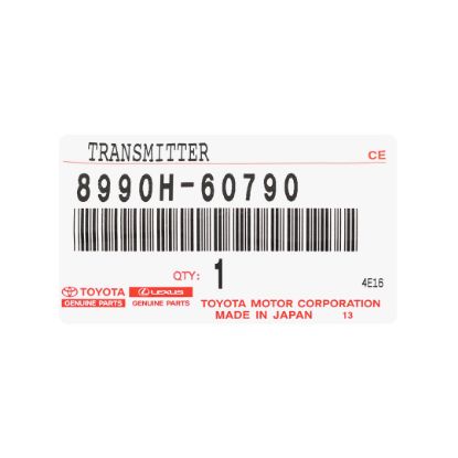 New Toyota Land Cruiser 2024 Genuine / OEM Smart Remote Key 3+1 Buttons 433.58/434.42MHz OEM Part Number: 8990H-60790, 8990H60790 | Emirates Keys